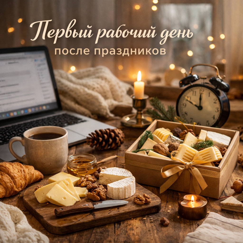 Первый рабочий день после праздников. Возвращаемся красиво 🧀