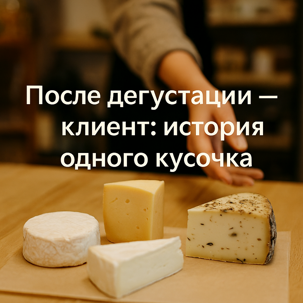 После дегустации — клиент: история одного кусочка.
