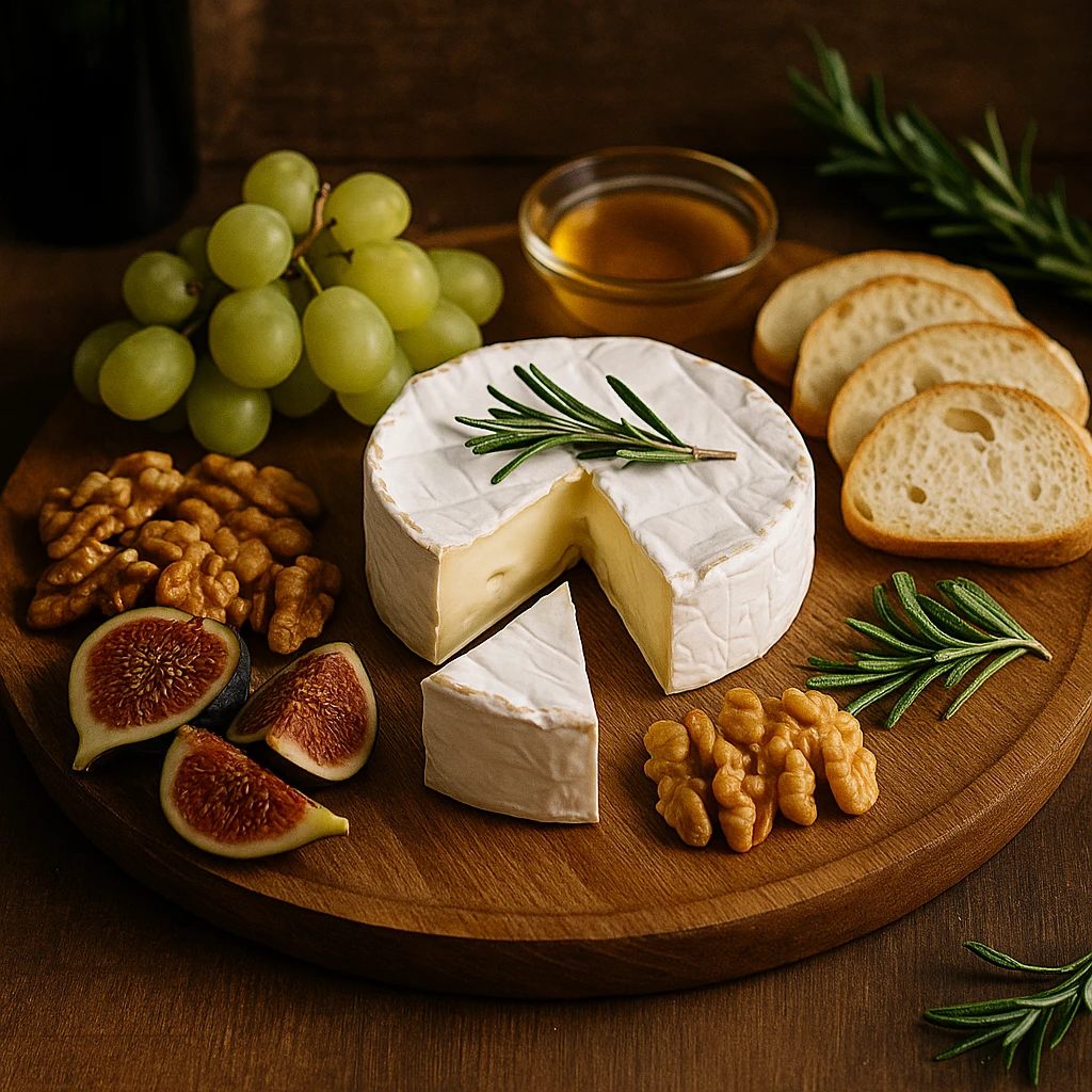 Доска с бри — когда мягкость становится главным героем.