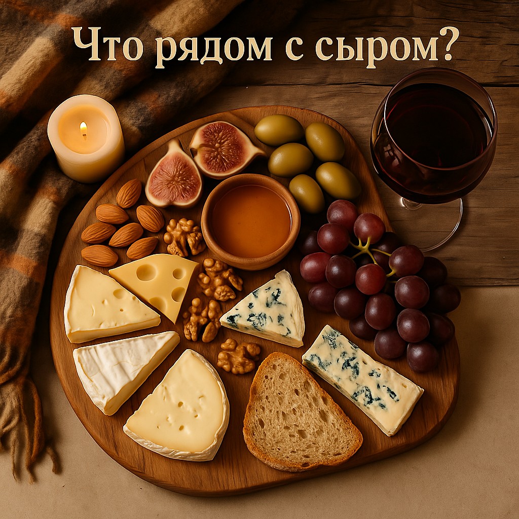 Что рядом с сыром: 7 идеальных спутников для сырной тарелки.