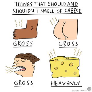 Вещи, которые должны пахнуть как сыр, и те, которые не должны...