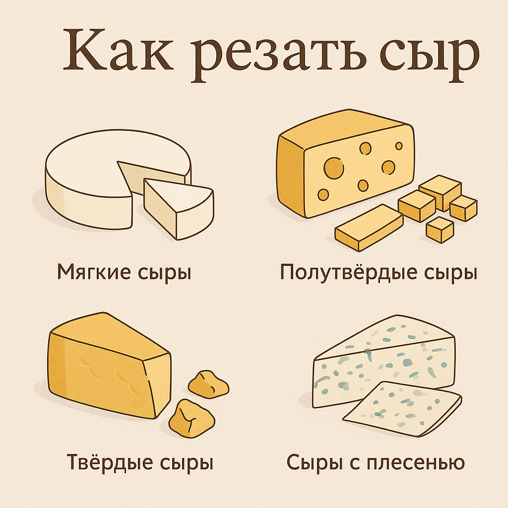 Как резать сыр: правила, которые сохранят вкус и сделают подачу безупречной.