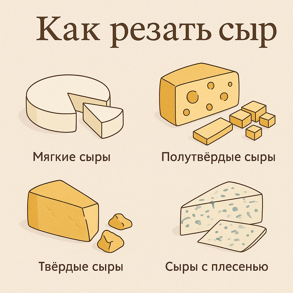 Как резать сыр: правила, которые сохранят вкус и сделают подачу безупречной. – как выбрать сыр, идеи подачи и сочетания