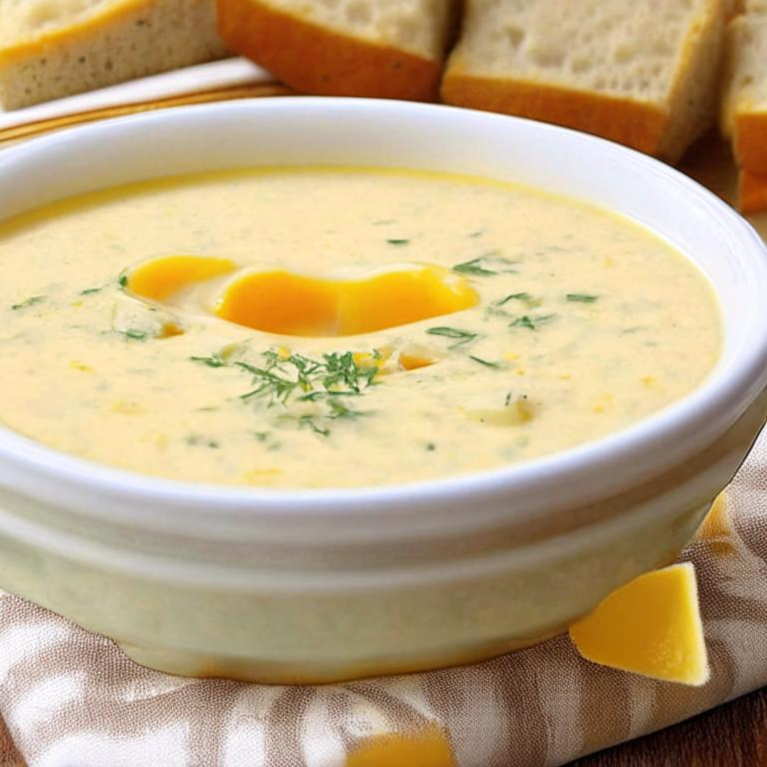 Суп с сыром