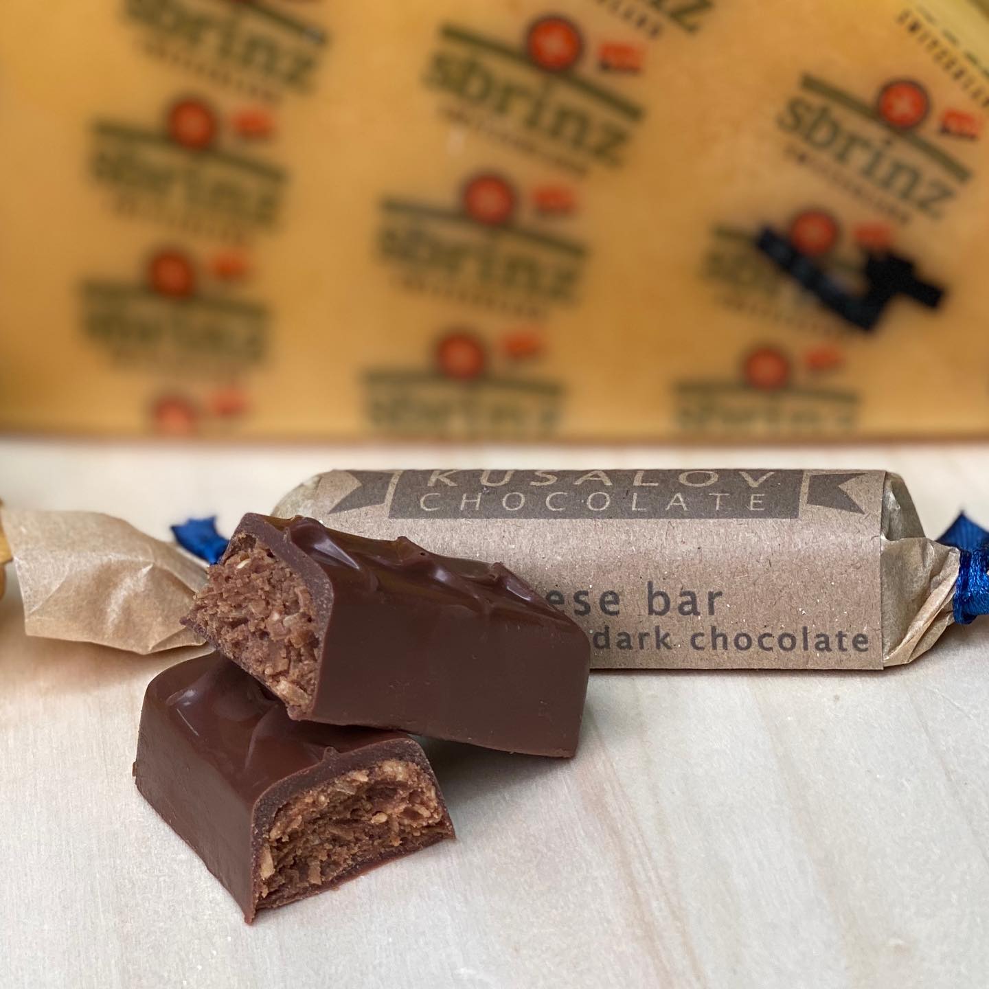 Шоколадные батончики с сыром