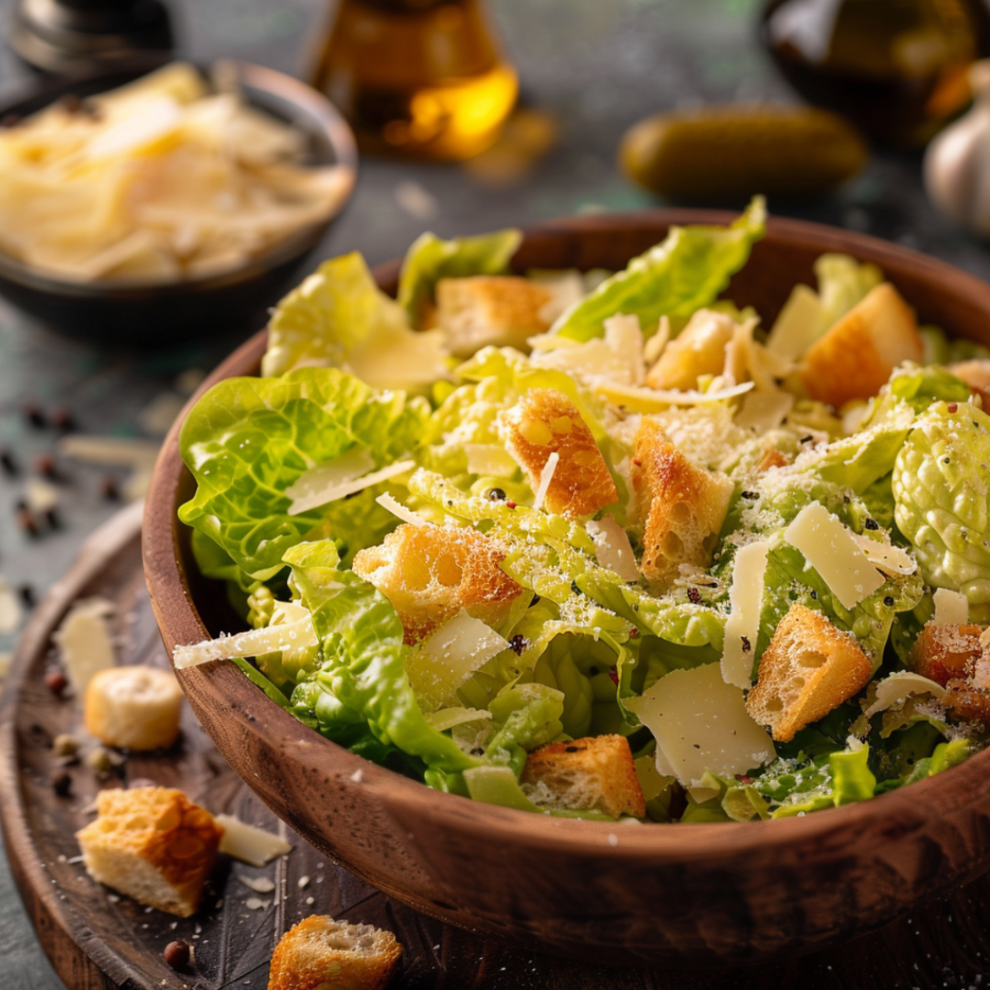 Салат Цезарь: классика вкуса.