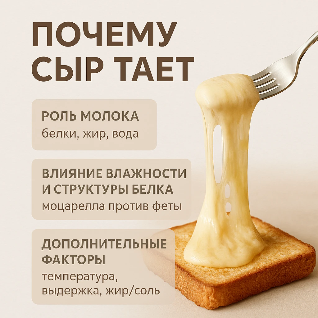 Почему сыр тает: немного волшебства с научной начинкой. – как выбрать сыр, идеи подачи и сочетания