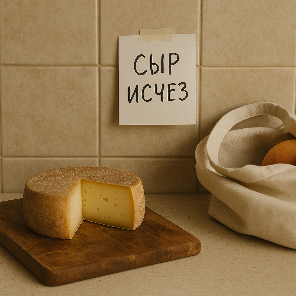 Байка про сыр, который исчез.
