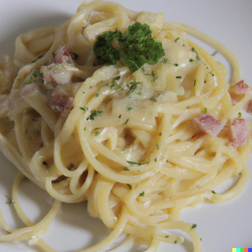 DALL·E 2023-04-03 11.26.02 - Beautiful delicious photo of Pasta Carbanara.png DALL·E 2023-04-03 11.26.02 - Beautiful delicious photo of Pasta Carbanara.png