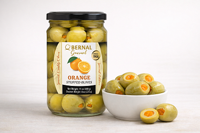 Оливки фаршированные апельсином Bernal, 250 г