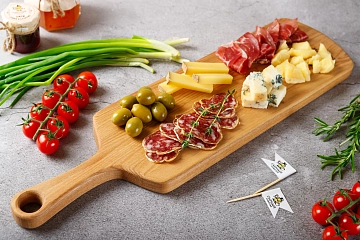 Доска для сервировки Сантеро длинная "Сырный Сомелье"