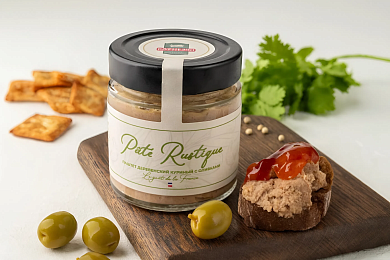 Паштет деревенский куриный с оливками ТМ Карнеззо, 160г