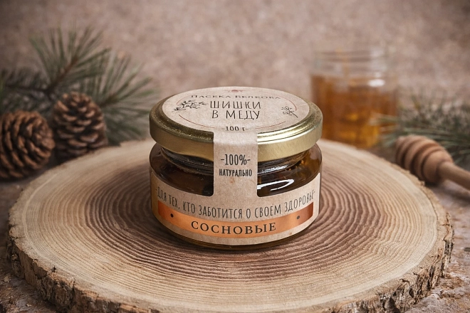 Сосновые шишки в меду 100г