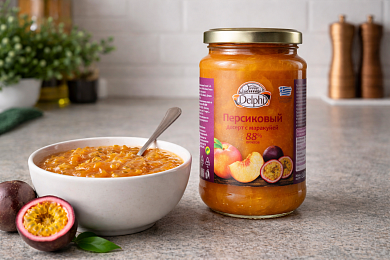 Десерт персиковый с маракуей "Delphi" 360г