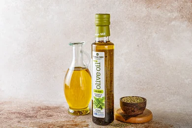 Масло оливковое нераф. с базиликом "Cretan Mill" 250мл