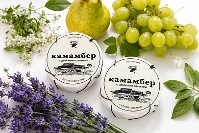 Сыр мягкий Камамбер с двойными сливками 150г, 50%