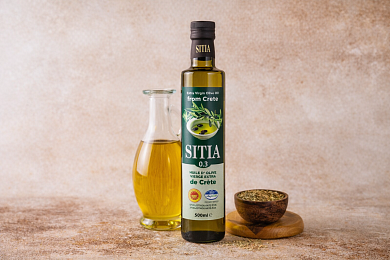 Оливковое масло Extra Virgin высшего качества 0,3% Sitia 500мл стекло