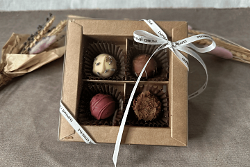 Ассорти из 4 сырных трюфелей "Сырный сомелье"