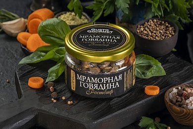 Мраморная говядина томленая Ростбиф Густо Гурмэ, 180г