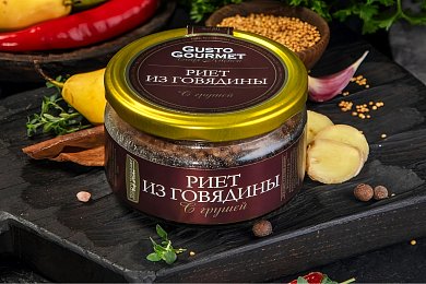 Риет из говядины с грушей Густо Гурмэ, 180г