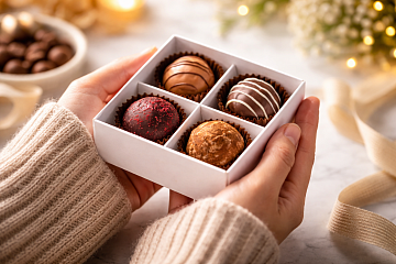 Ассорти из 4 сырных конфет "Larka Chocolates"