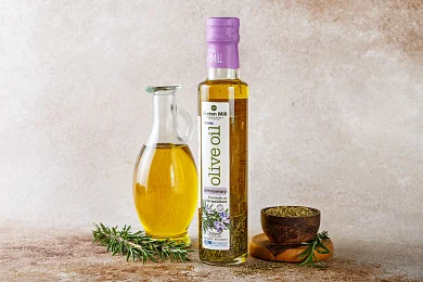Масло оливковое нераф. с розмарином "Cretan Mill" 250мл