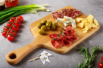 Доска для сервировки Сантеро большая прямоугольная "Сырный Сомелье"