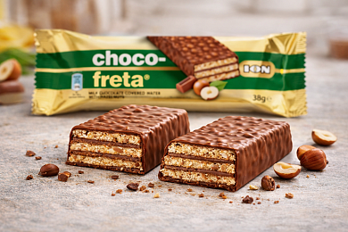 Вафли в молочном шоколаде с лесным орехом CHOCOFRETA 38г