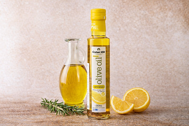 Масло оливковое нераф. с лимоном "Cretan Mill" 250мл