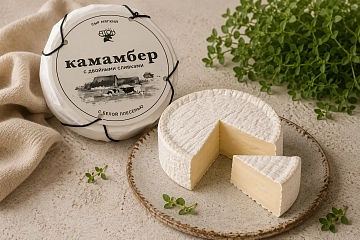 Сыр мягкий Камамбер с двойными сливками 150г, 50%
